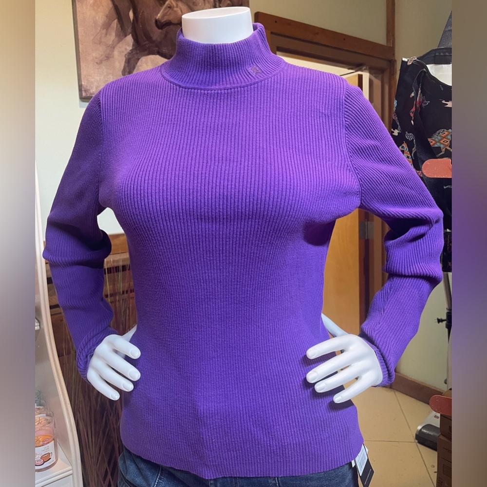 Ralph Lauren Purple Turtleneck Large